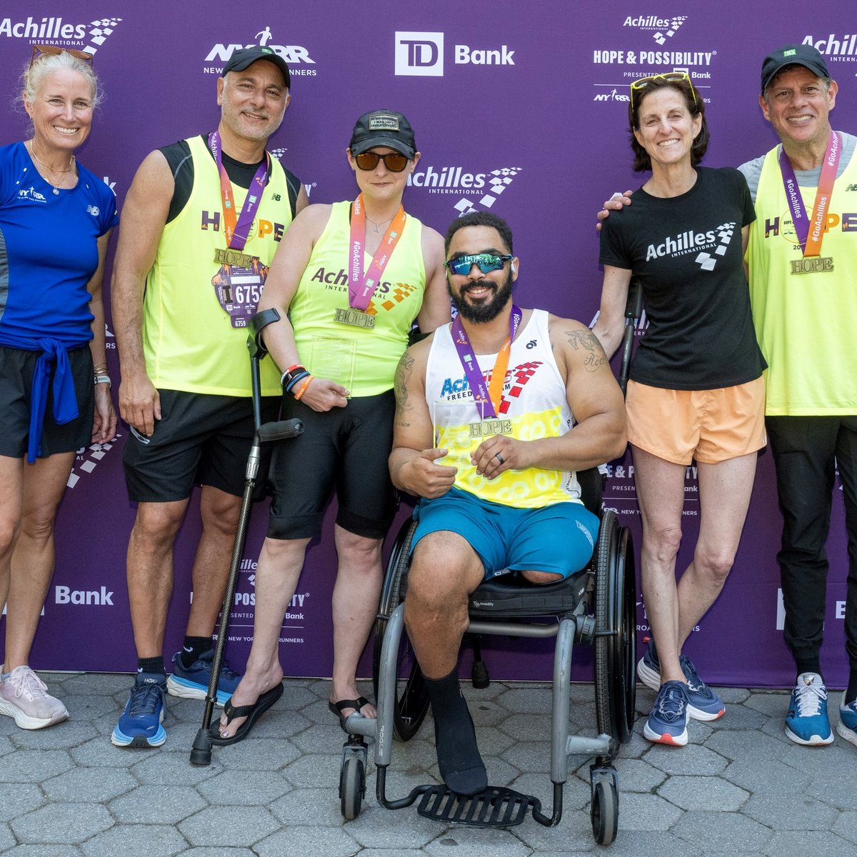 Runners at the 2025 Achilles Hope & Possibility 4M Presented by TD Bank