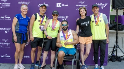 Runners at the 2025 Achilles Hope & Possibility 4M Presented by TD Bank