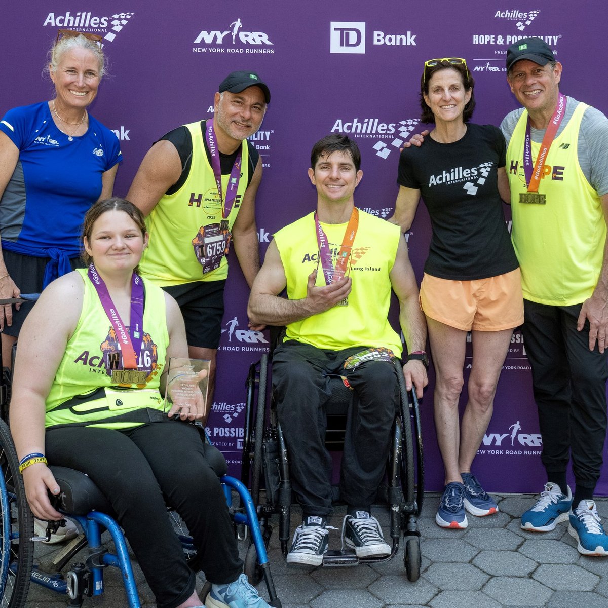 Runners at the 2025 Achilles Hope & Possibility 4M Presented by TD Bank