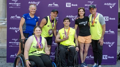 Runners at the 2025 Achilles Hope & Possibility 4M Presented by TD Bank