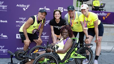 Runners at the 2025 Achilles Hope & Possibility 4M Presented by TD Bank