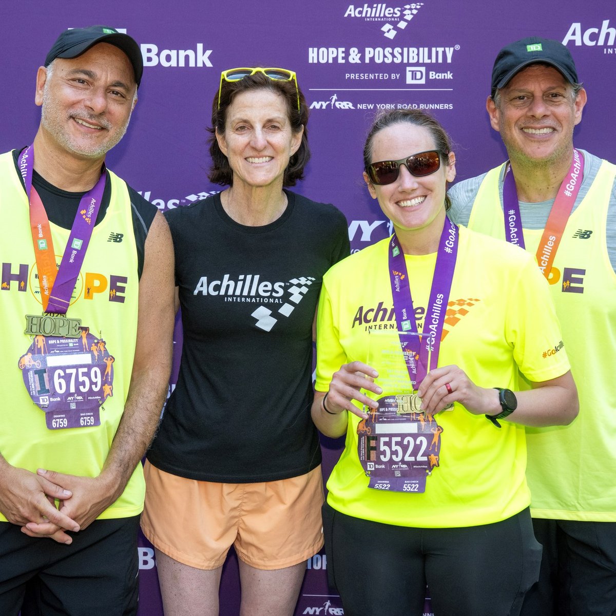 Runners at the 2025 Achilles Hope & Possibility 4M Presented by TD Bank