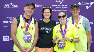 Runners at the 2025 Achilles Hope & Possibility 4M Presented by TD Bank