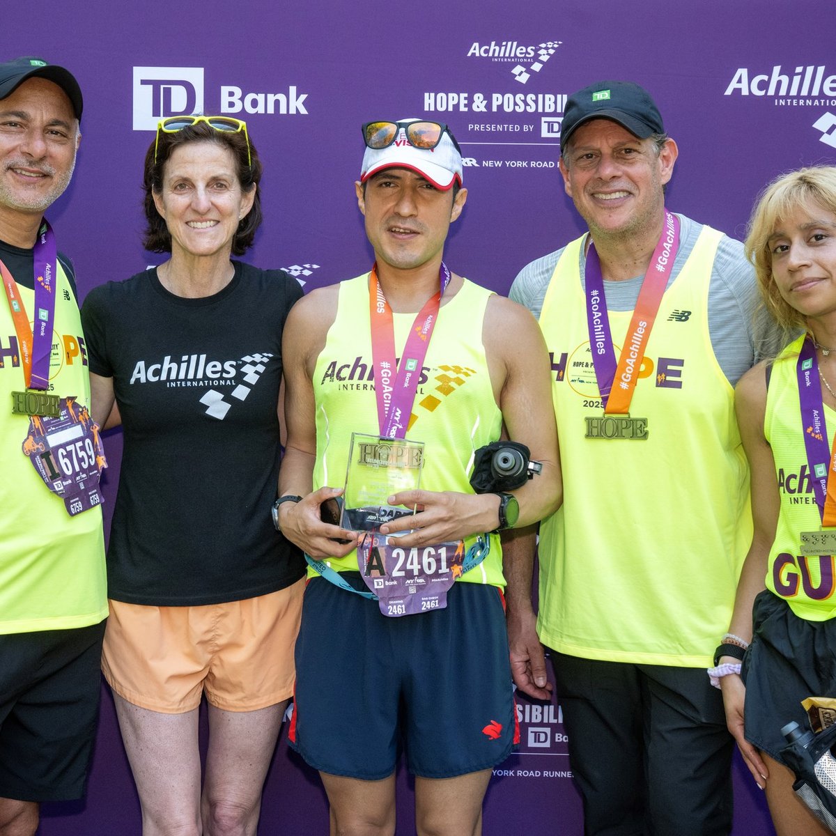 Runners at the 2025 Achilles Hope & Possibility 4M Presented by TD Bank