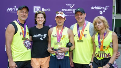 Runners at the 2025 Achilles Hope & Possibility 4M Presented by TD Bank