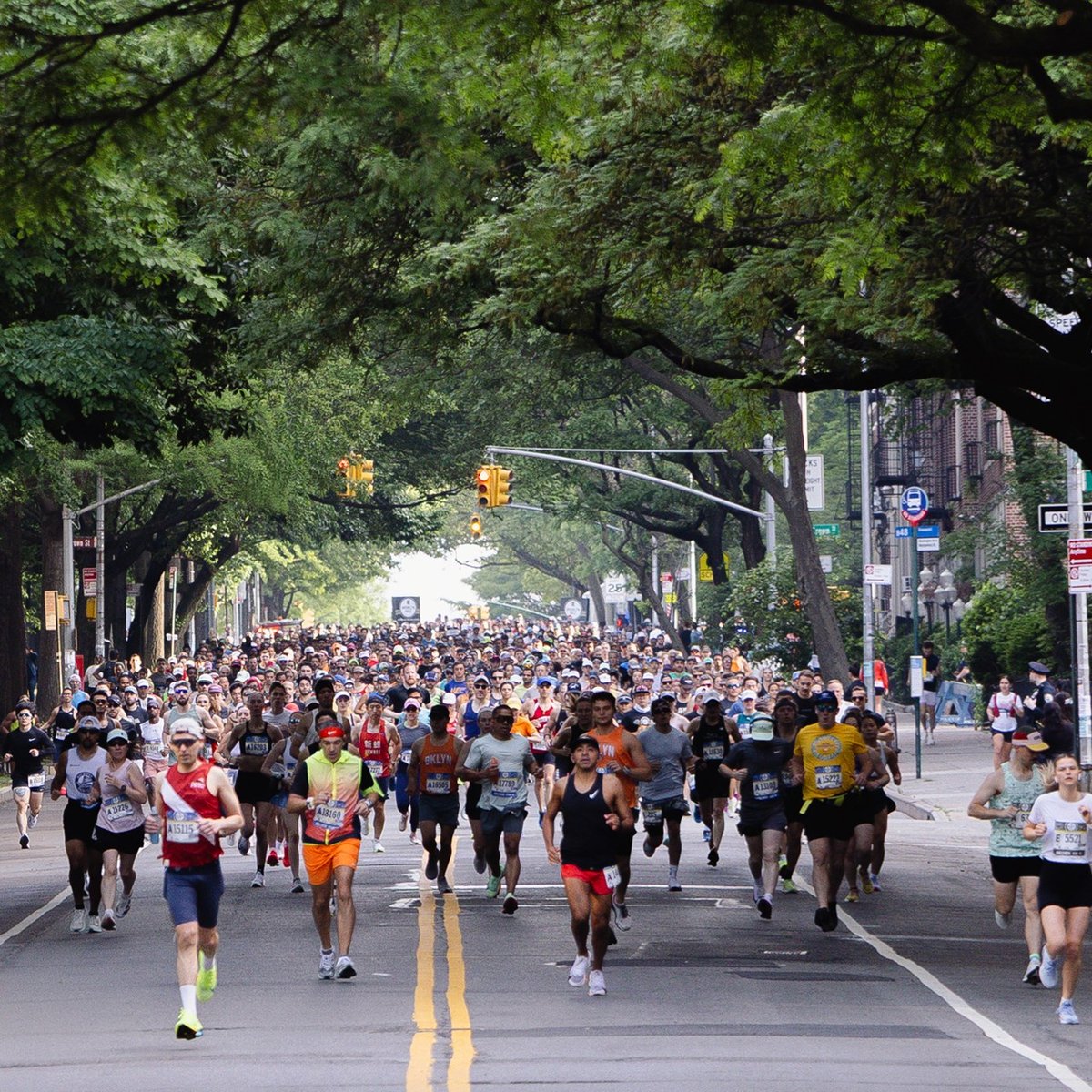 Runners running the RBC Brooklyn Half