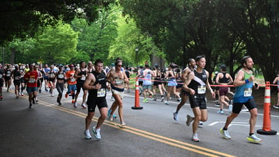 Runners during the RBC Brooklyn Half
