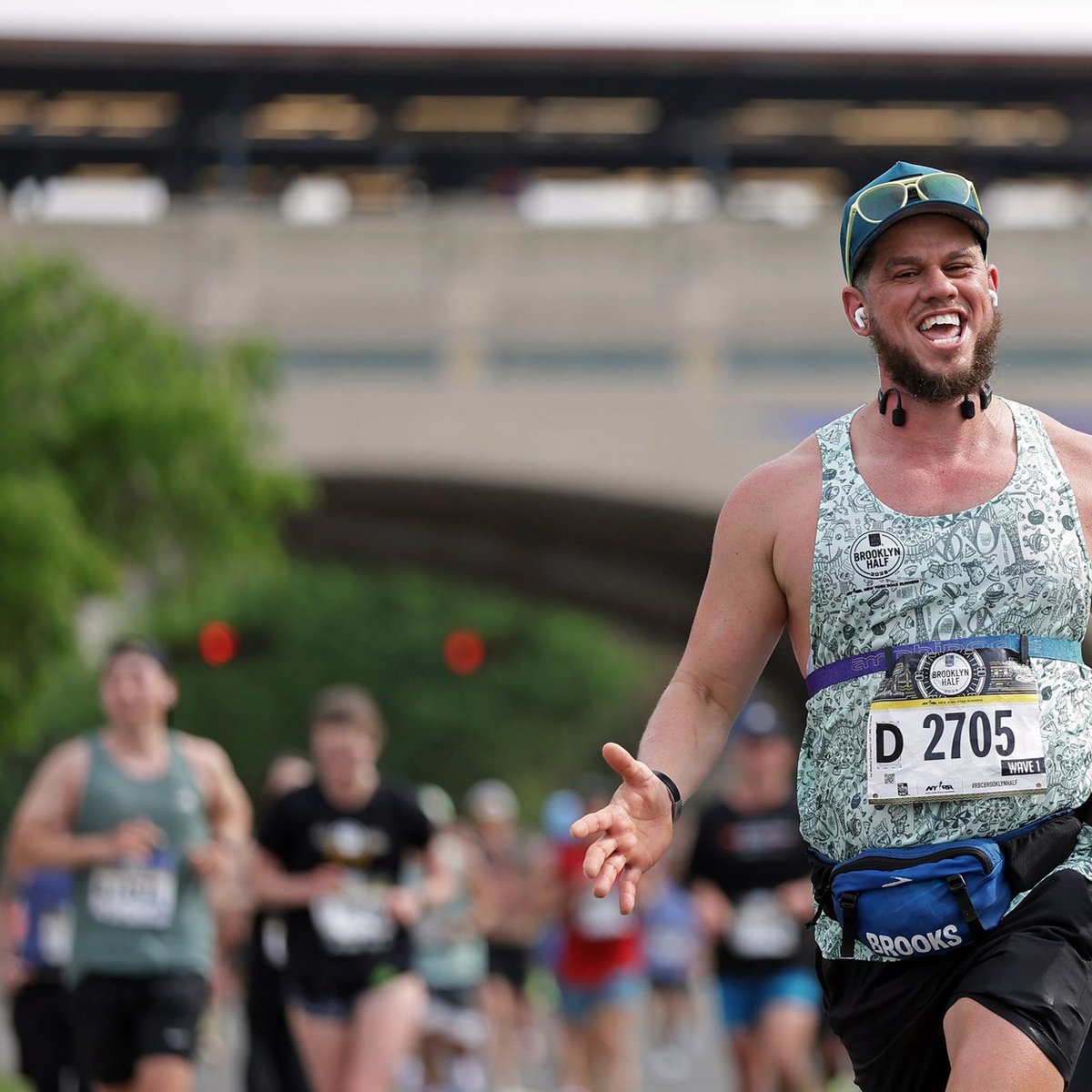 A runner at the RBC Brooklyn Half