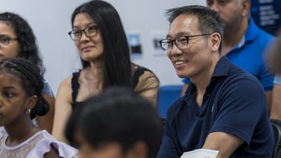 People in the audience at the youth ambassador graduation