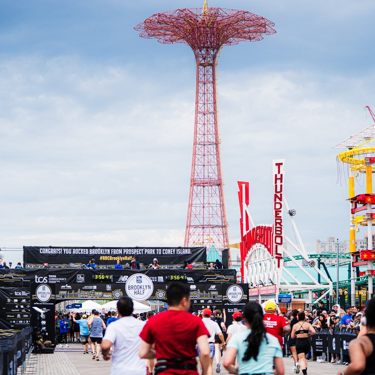 Nearly 28,500 finishers crossing the 2025 RBC Brooklyn Half
