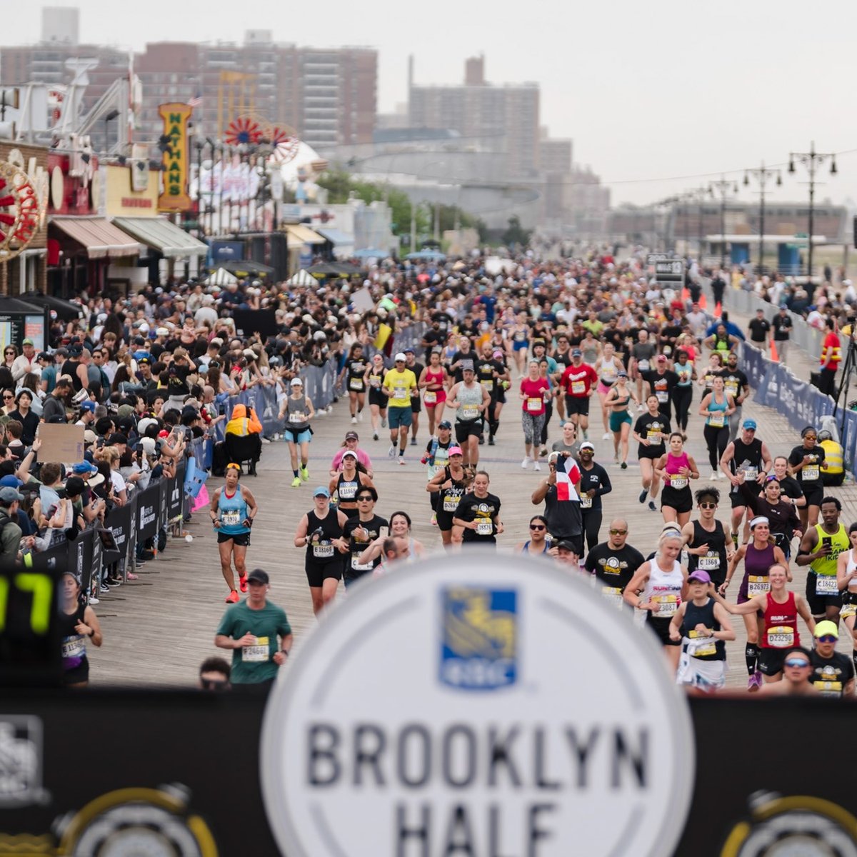 Nearly 28,500 finishers crossing the 2025 RBC Brooklyn Half