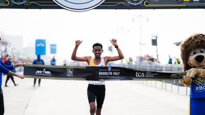Nearly 28,500 finishers crossing the 2025 RBC Brooklyn Half