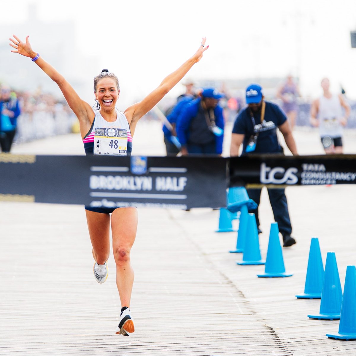 Nearly 28,500 finishers crossing the 2025 RBC Brooklyn Half