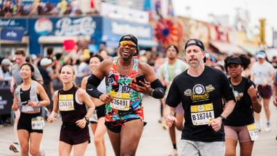 Nearly 28,500 finishers crossing the 2025 RBC Brooklyn Half