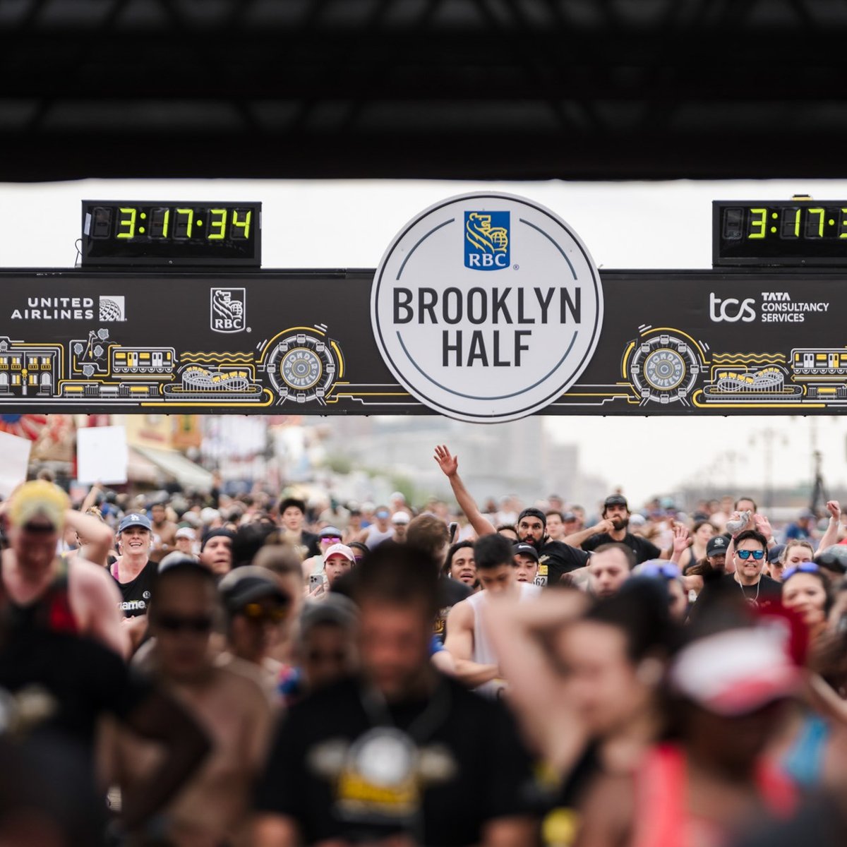 Nearly 28,500 finishers crossing the 2025 RBC Brooklyn Half