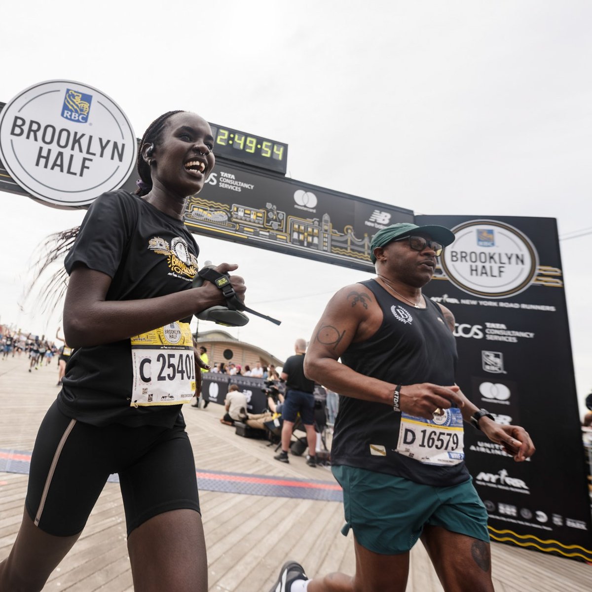 Nearly 28,500 finishers crossing the 2025 RBC Brooklyn Half