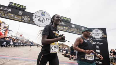 Nearly 28,500 finishers crossing the 2025 RBC Brooklyn Half