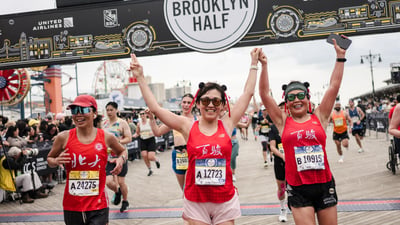 Nearly 28,500 finishers crossing the 2025 RBC Brooklyn Half