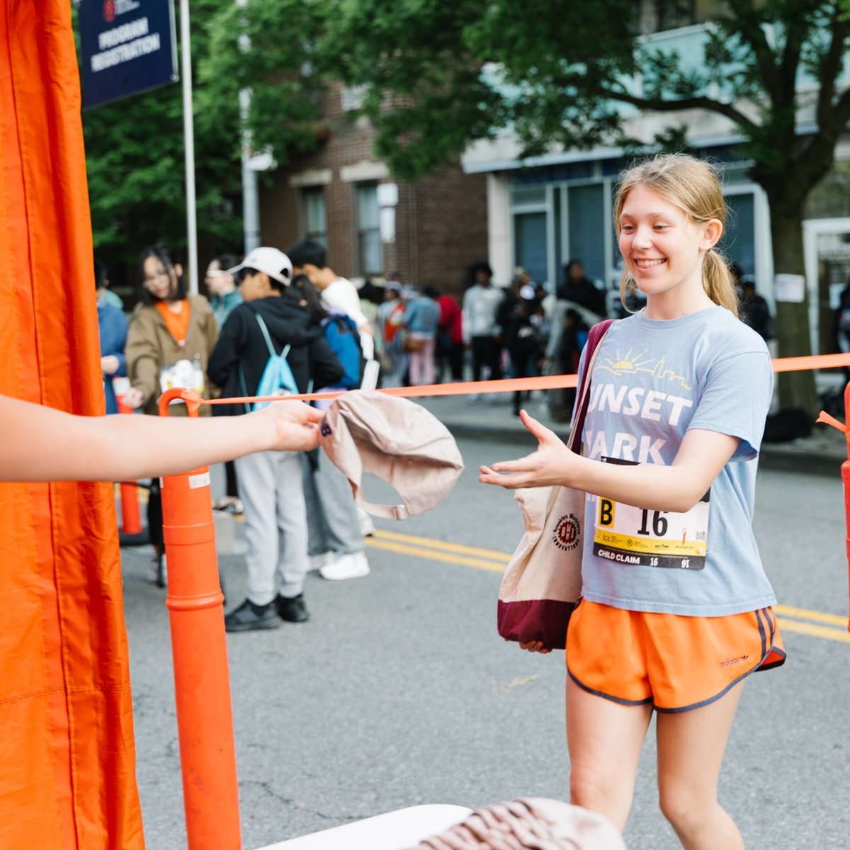 Young Rising runners at the 2025 Boardwalk Kids Run at the RBC Brooklyn Half