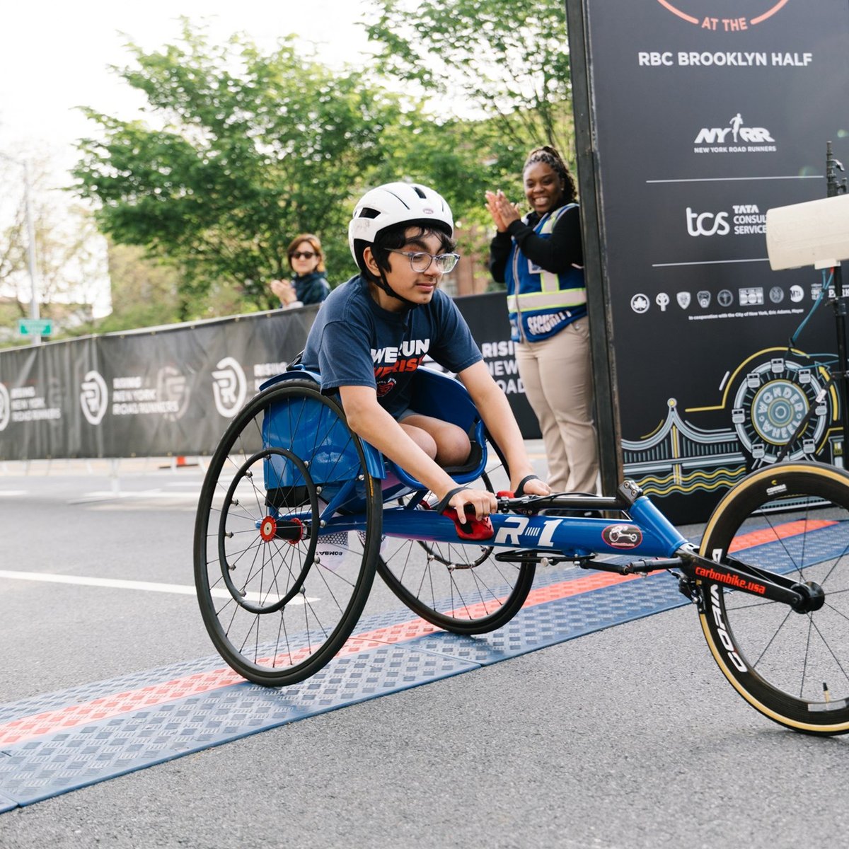 Young Rising runners at the 2025 Boardwalk Kids Run at the RBC Brooklyn Half