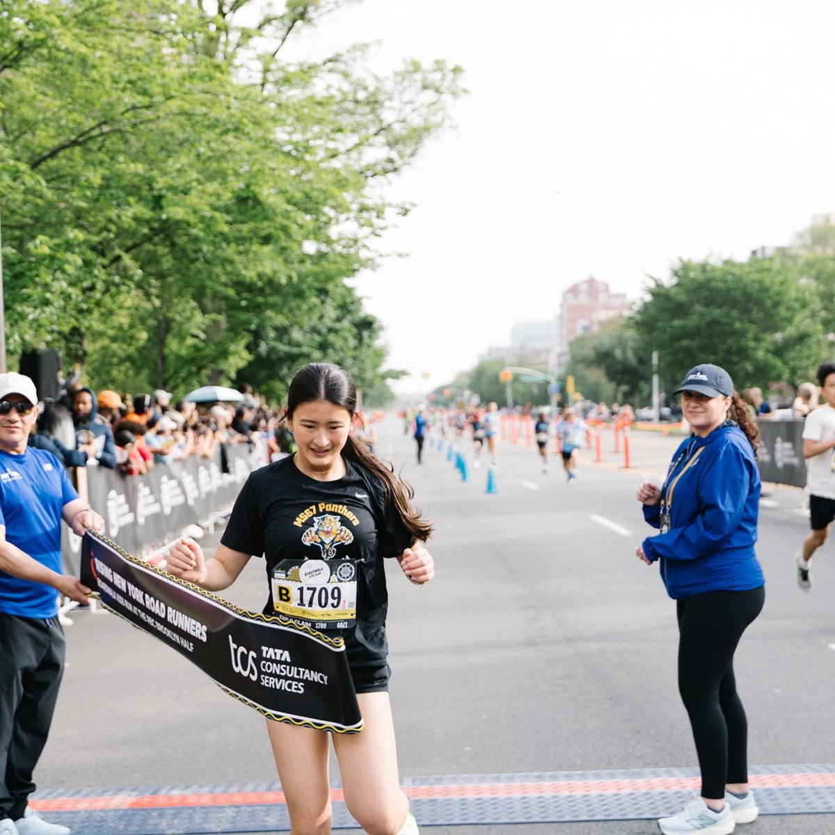 Young Rising runners at the 2025 Boardwalk Kids Run at the RBC Brooklyn Half