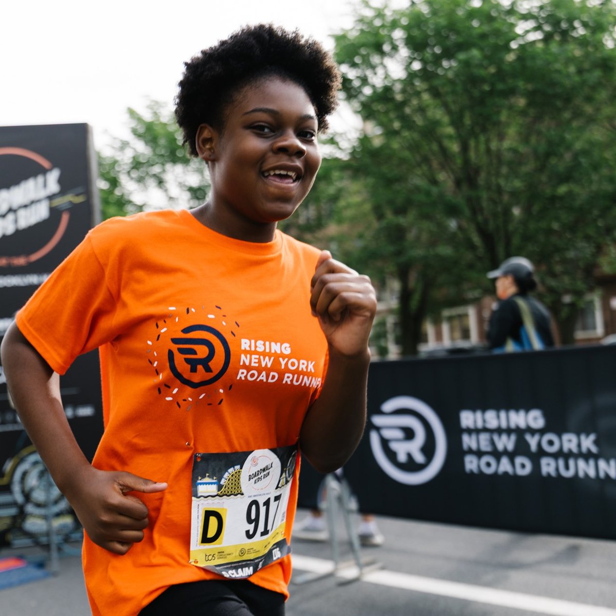 Young Rising runners at the 2025 Boardwalk Kids Run at the RBC Brooklyn Half