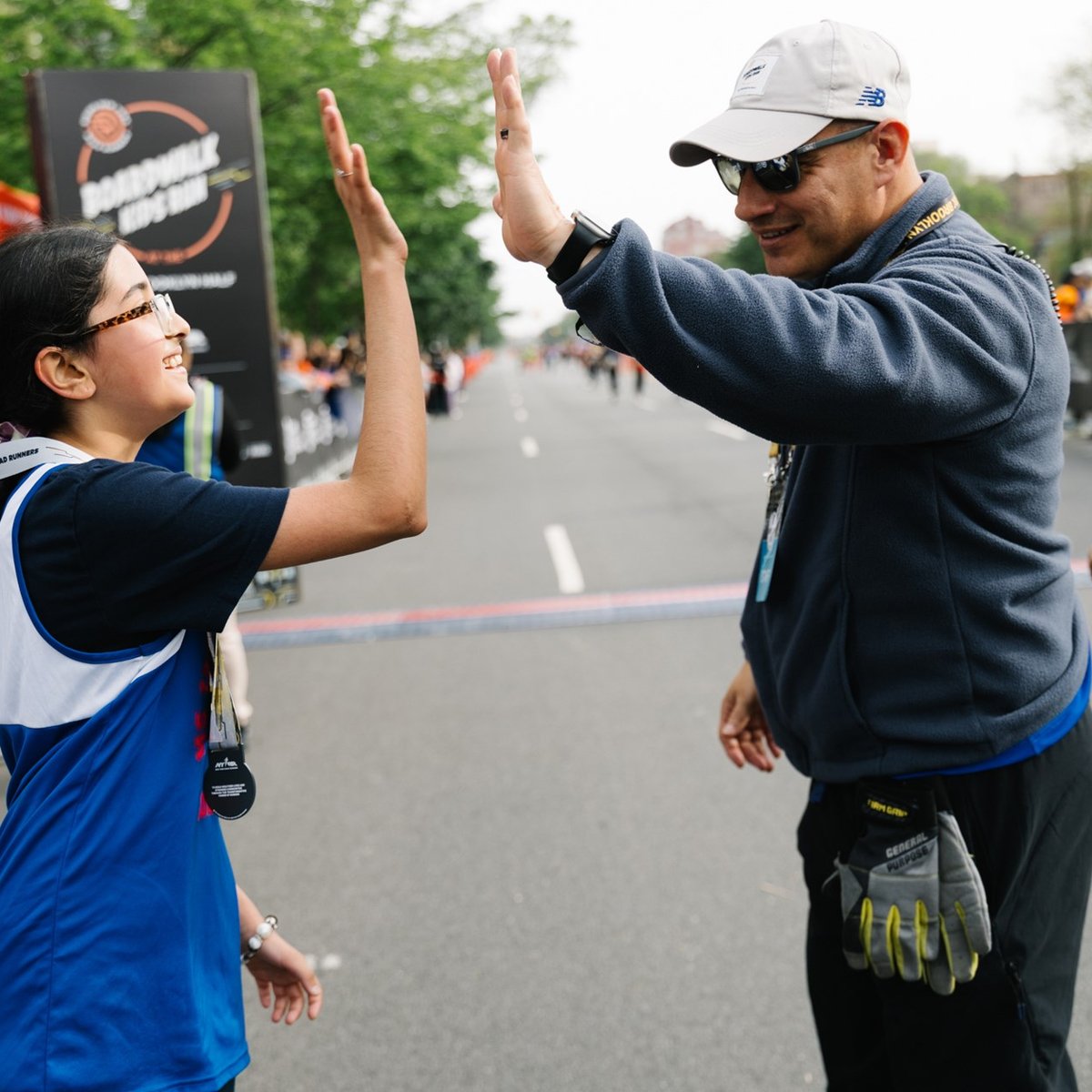 Young Rising runners at the 2025 Boardwalk Kids Run at the RBC Brooklyn Half
