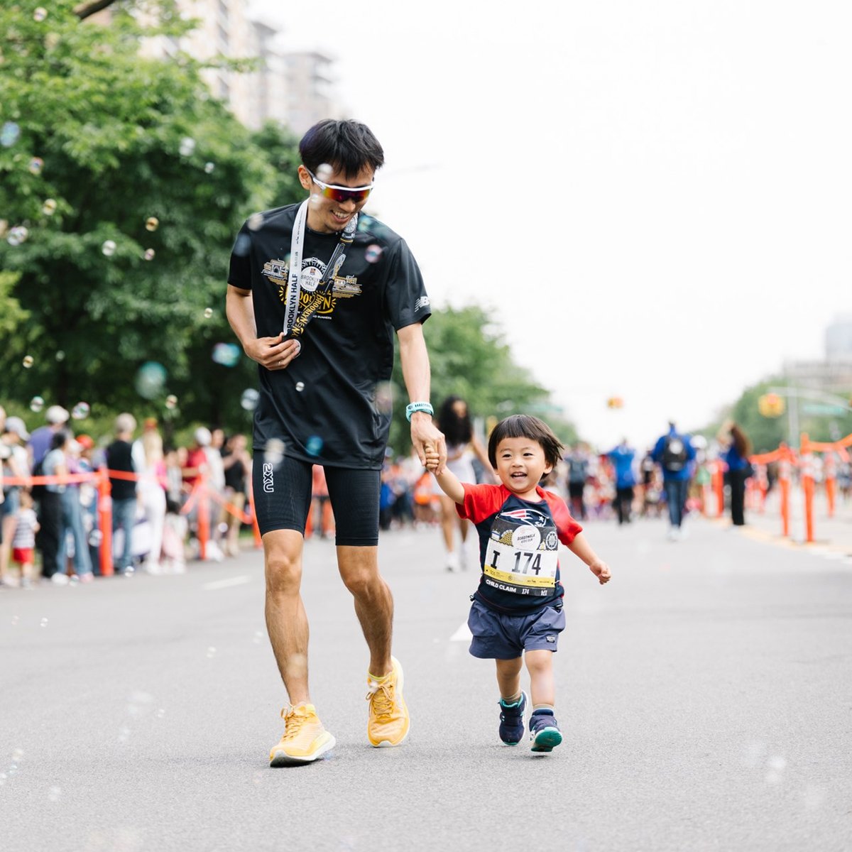 Young Rising runners at the 2025 Boardwalk Kids Run at the RBC Brooklyn Half