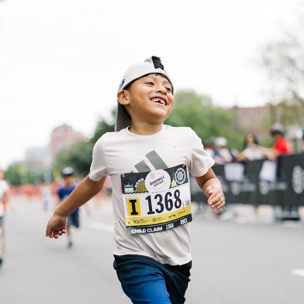 Young Rising runners at the 2025 Boardwalk Kids Run at the RBC Brooklyn Half