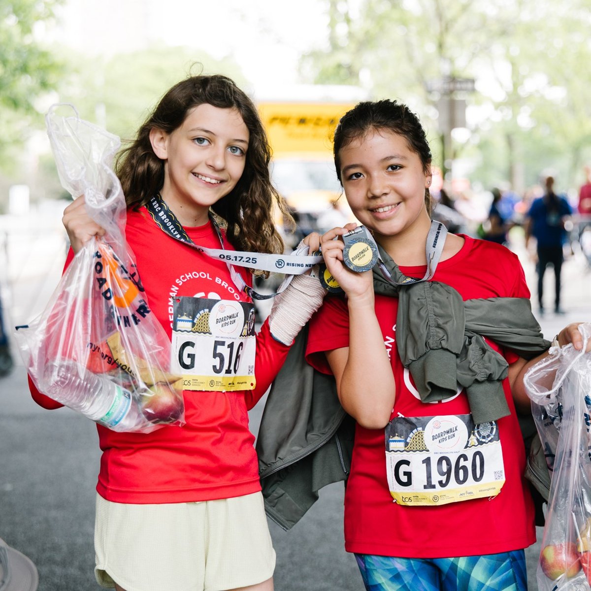 Young Rising runners at the 2025 Boardwalk Kids Run at the RBC Brooklyn Half