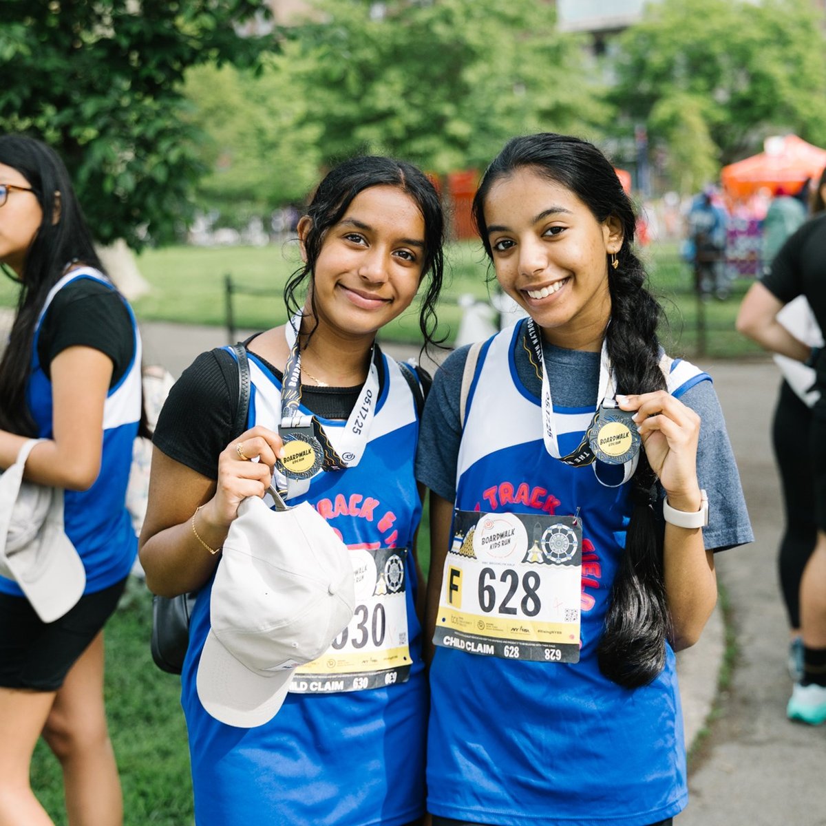 Young Rising runners at the 2025 Boardwalk Kids Run at the RBC Brooklyn Half
