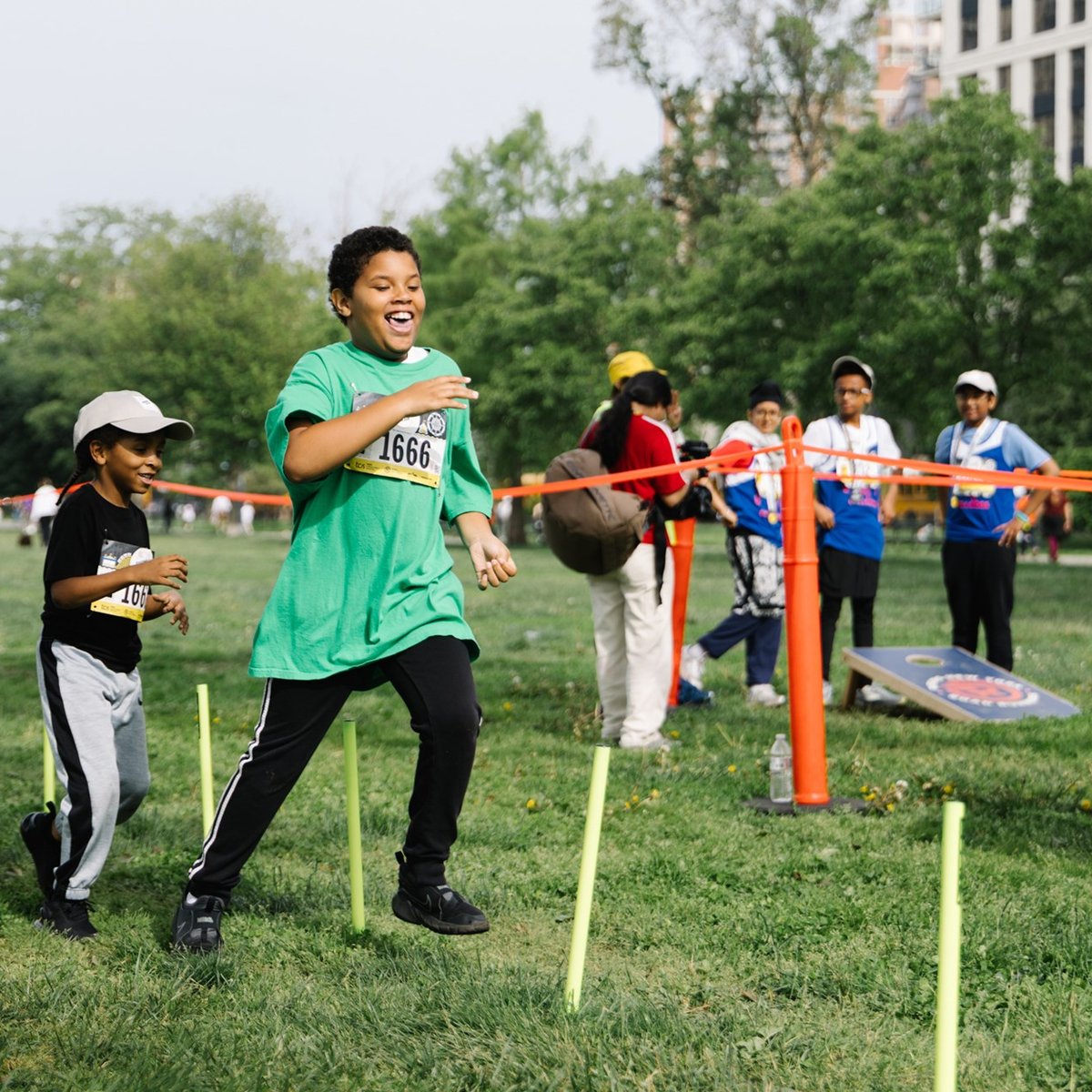 Young Rising runners at the 2025 Boardwalk Kids Run at the RBC Brooklyn Half