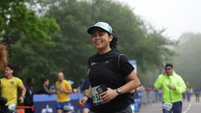 Runners at the Brooklyn R-U-N 5K in Prospect Park