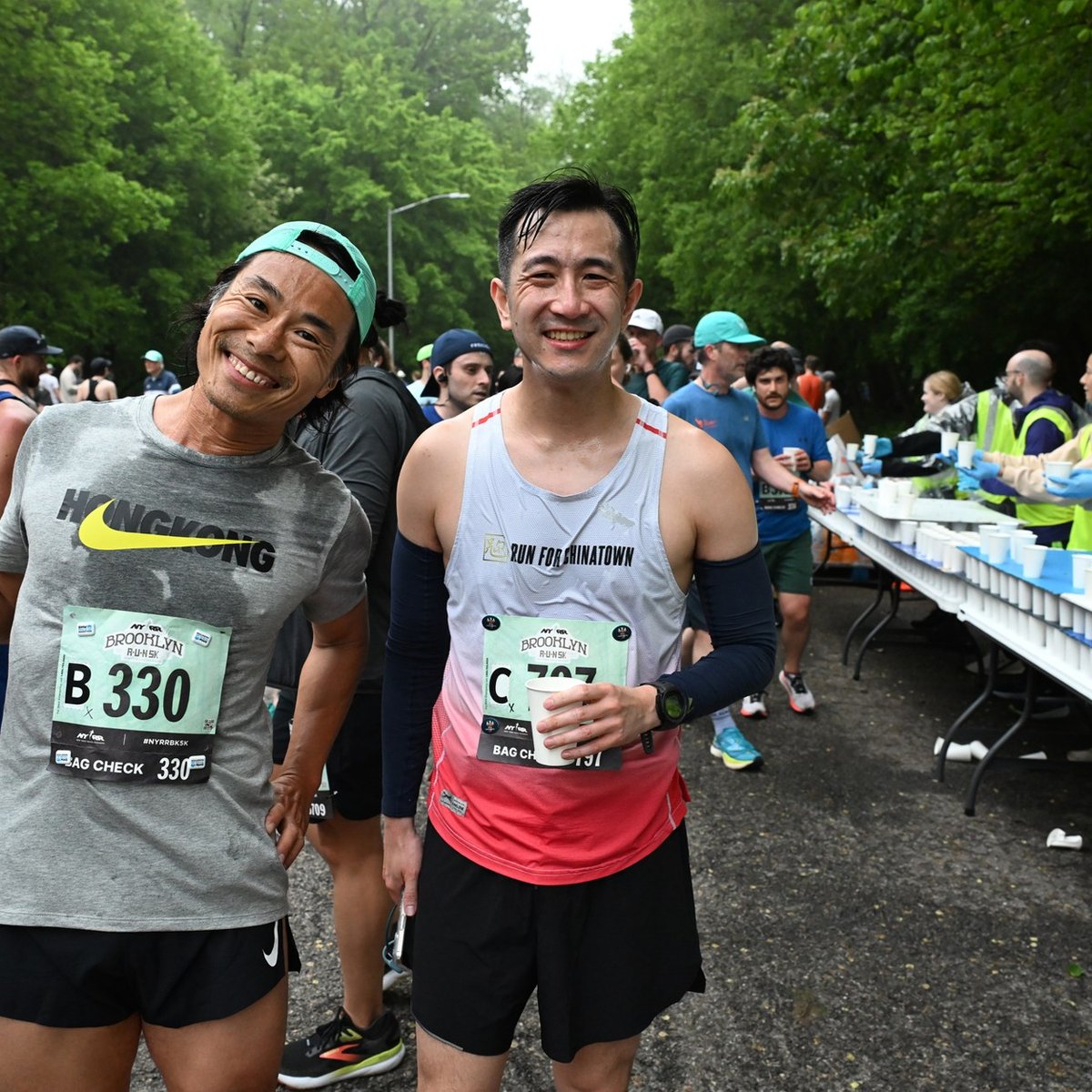 Runners at the Brooklyn R-U-N 5K in Prospect Park