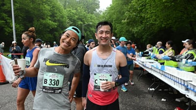 Runners at the Brooklyn R-U-N 5K in Prospect Park