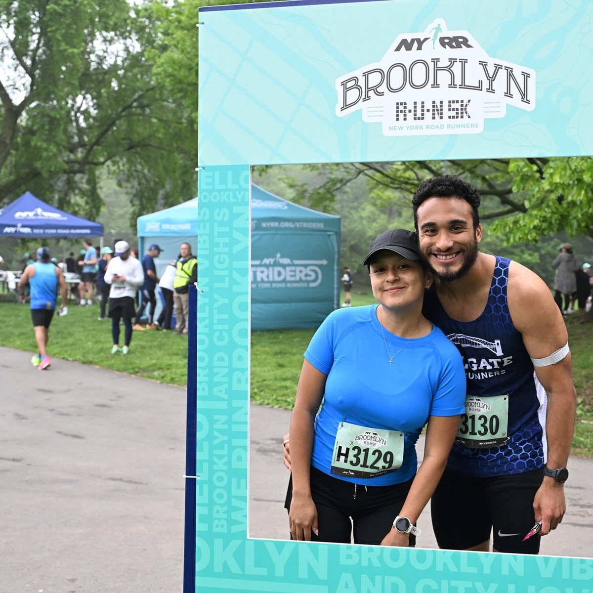 Runners at the Brooklyn R-U-N 5K in Prospect Park