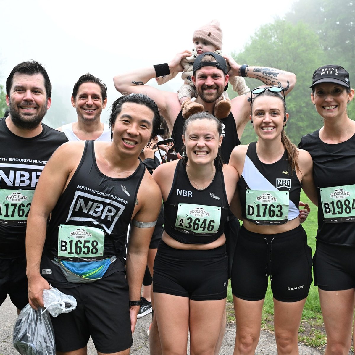 Runners at the Brooklyn R-U-N 5K in Prospect Park