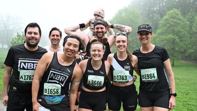 Runners at the Brooklyn R-U-N 5K in Prospect Park