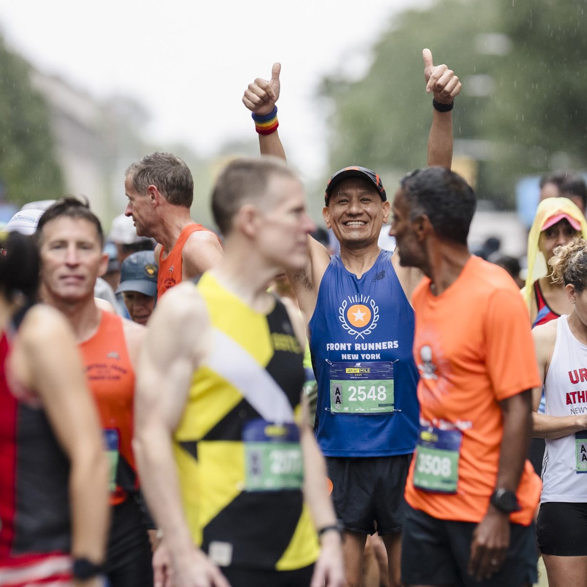 Runners at the 2025 5th Ave Mile
