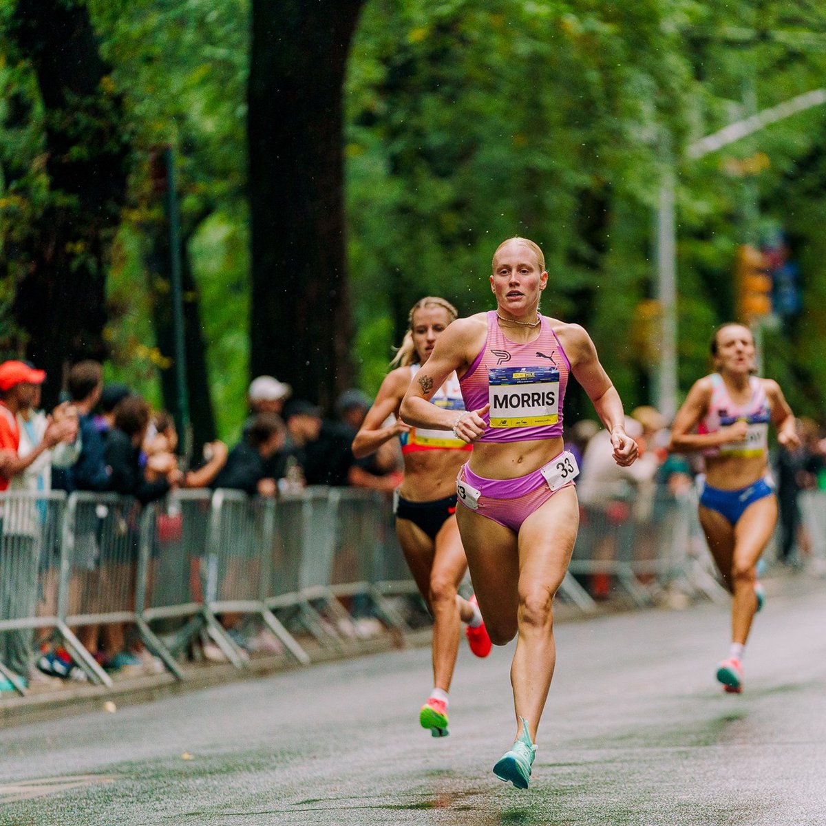 Runners at the 2025 5th Ave Mile