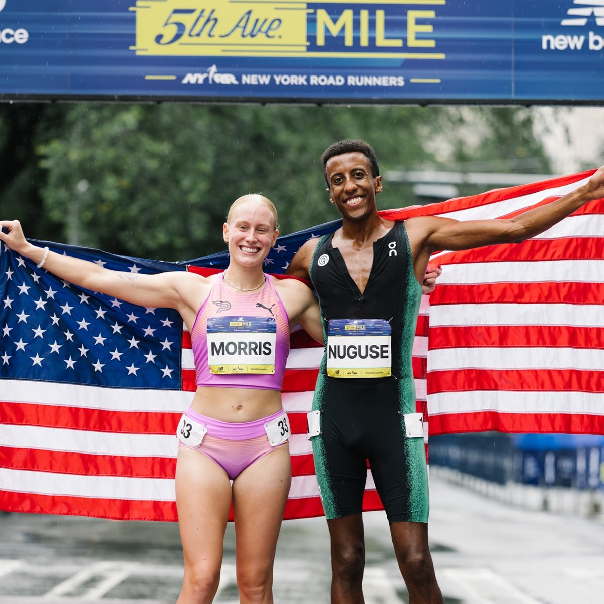 Runners at the 2025 5th Ave Mile