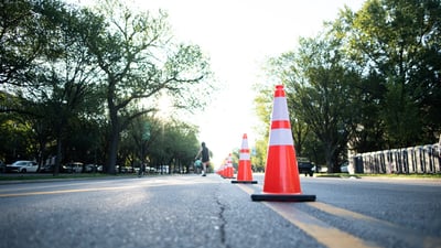 SLS BK traffic cones