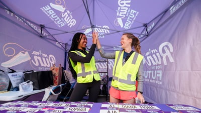 Run for the Future participants at the 2025 Percy Sutton Harlem 5K