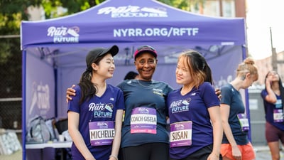 Run for the Future participants at the 2025 Percy Sutton Harlem 5K