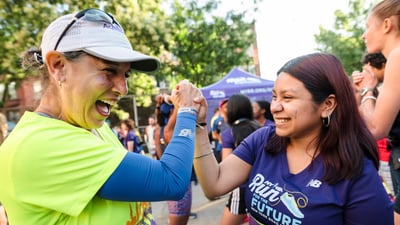 Run for the Future participants at the 2025 Percy Sutton Harlem 5K