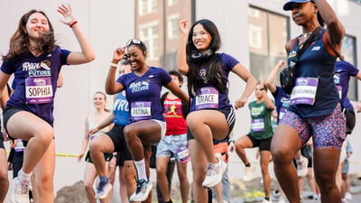 Run for the Future participants at the 2025 Percy Sutton Harlem 5K