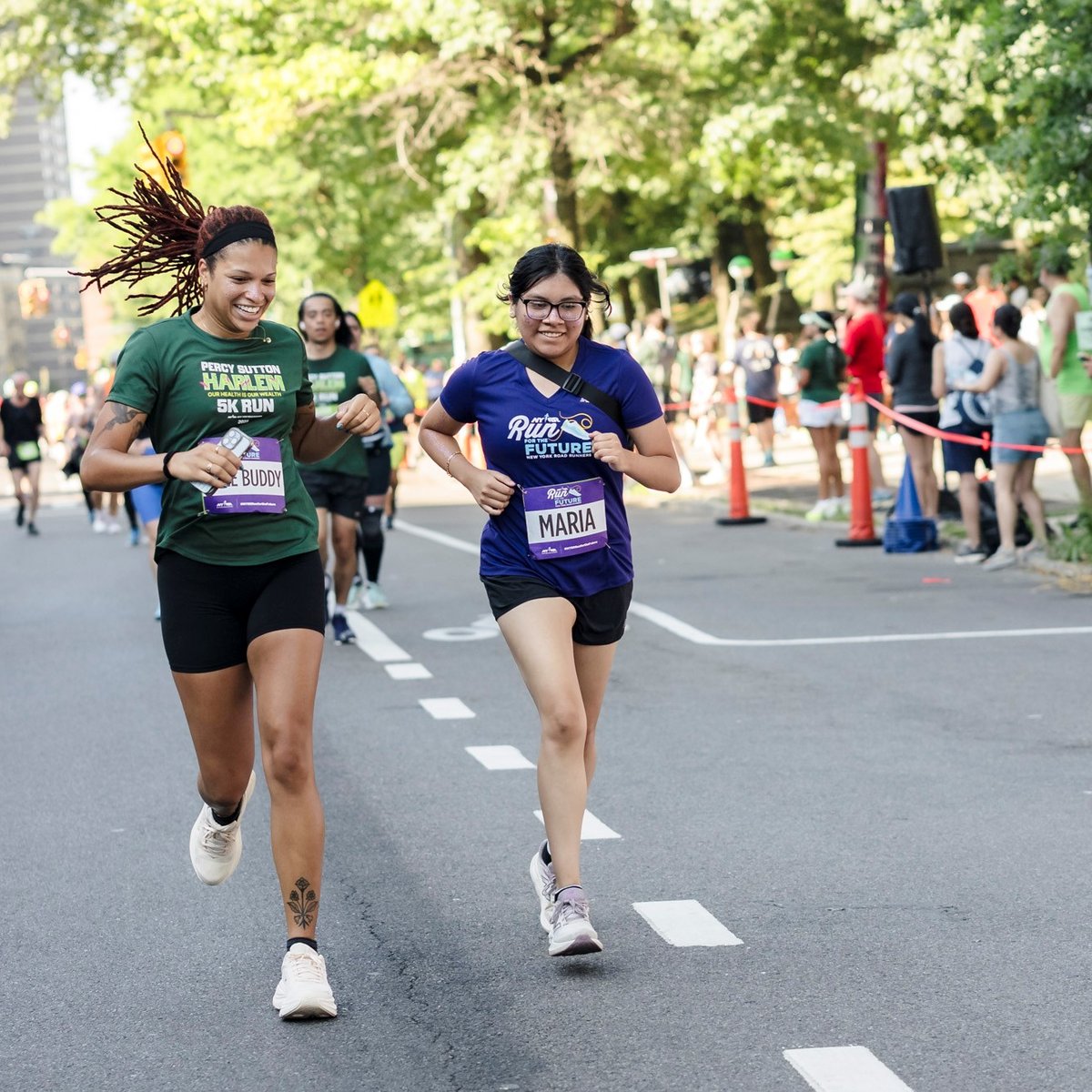Run for the Future participants at the 2025 Percy Sutton Harlem 5K