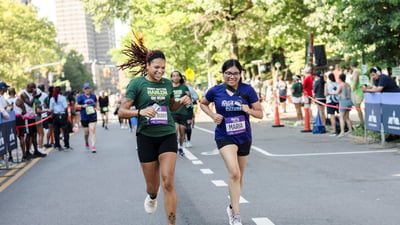Run for the Future participants at the 2025 Percy Sutton Harlem 5K