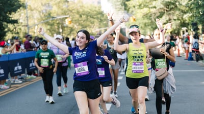 Run for the Future participants at the 2025 Percy Sutton Harlem 5K