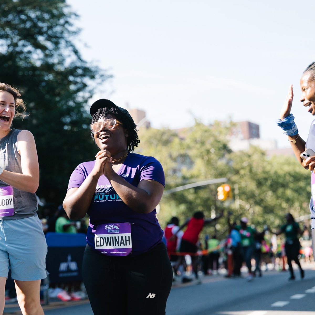 Run for the Future participants at the 2025 Percy Sutton Harlem 5K